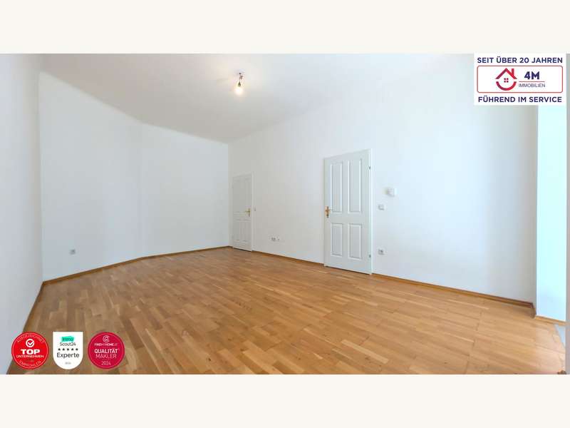 Eigentumswohnung Wien: Wohnzimmer vom Balkon Wohnzimmer vom Balkon