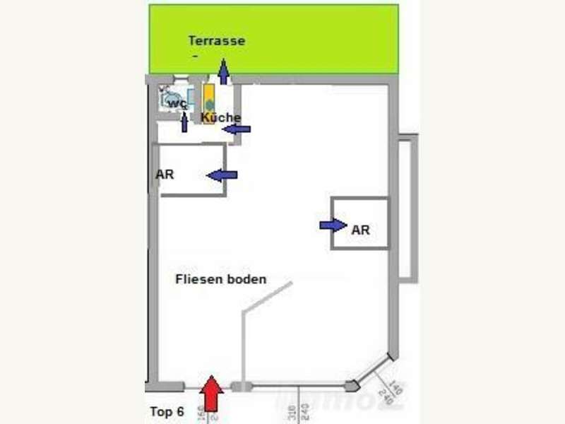 Geschäftslokal Graz: Skizze Top 6 Skizze Top 6