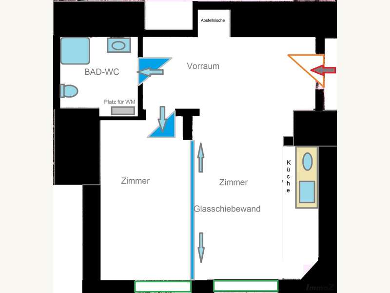 Büro Graz: Zimmer mit Büroküche Zimmer mit Büroküche