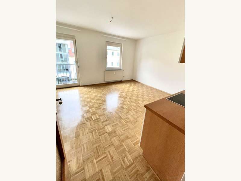 Mietwohnung Graz: Wohnraum mit offener Küche Wohnraum mit offener Küche