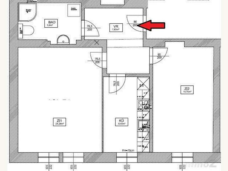 Mietwohnung Graz: Grundriss Grundriss