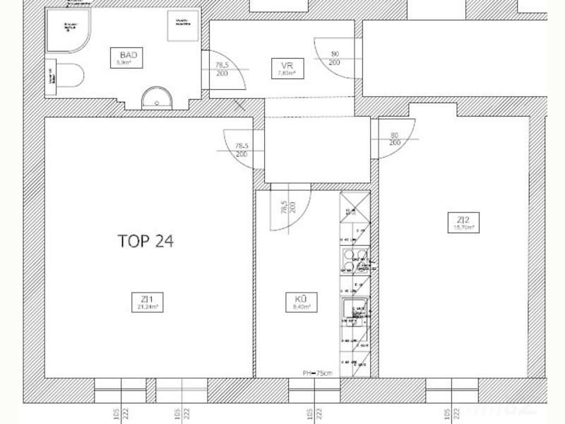 Mietwohnung Graz: 2.Og Top 16 2.Og Top 16