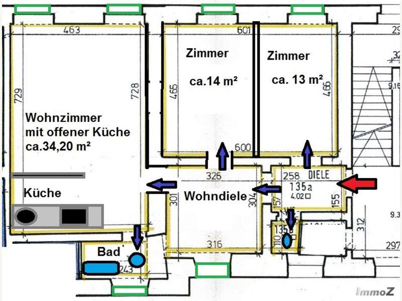 Grundriss-Skizze