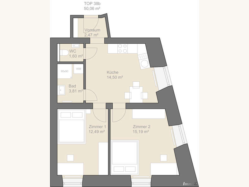 Skizze Grundriss