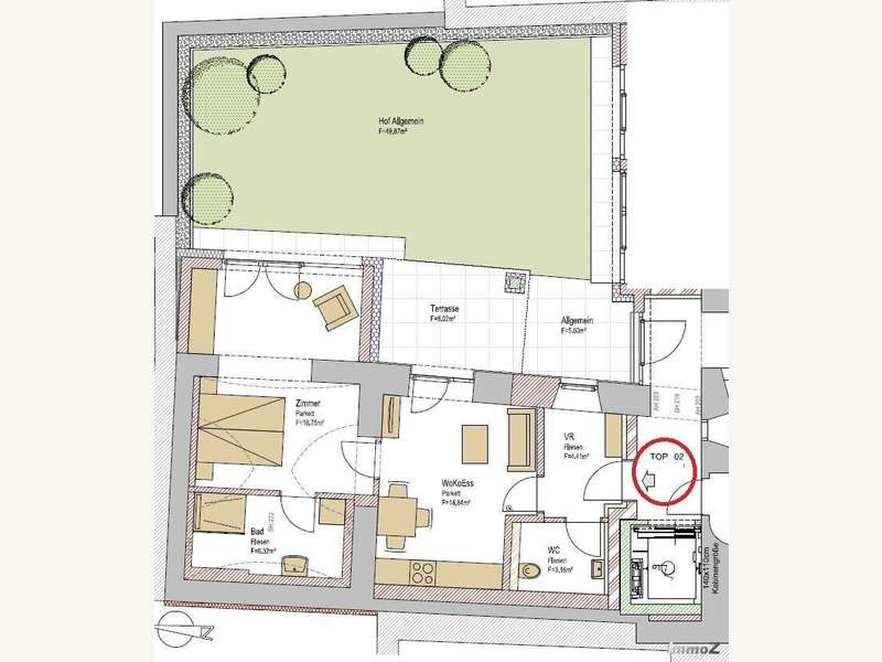 Mietwohnung Graz: Grundriss Grundriss