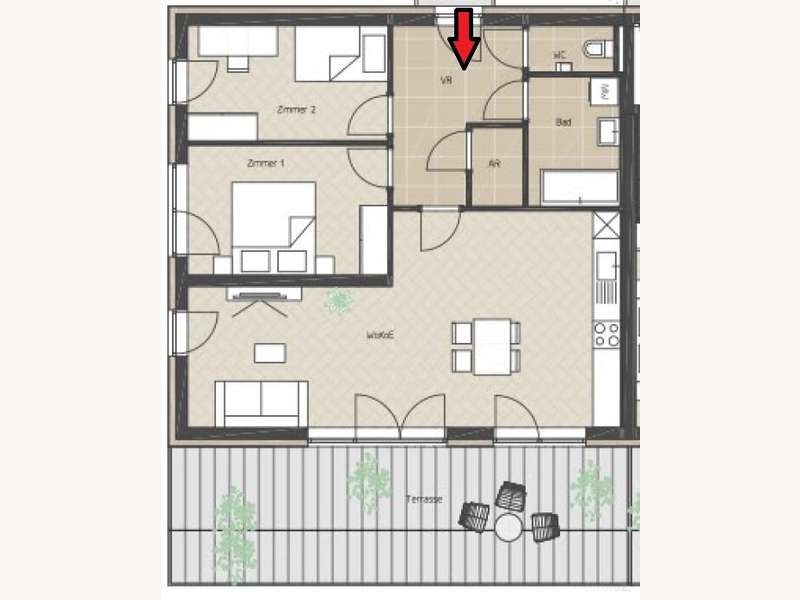 Penthouse Graz: Grundriss Grundriss