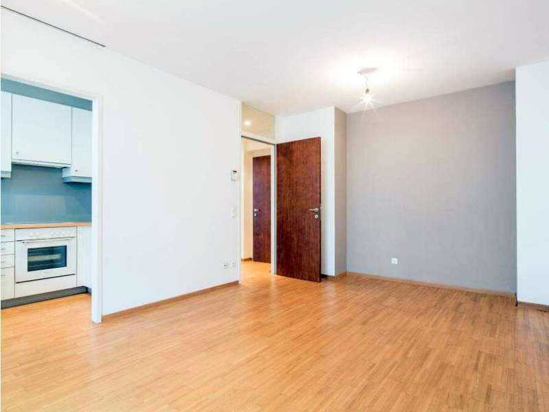 Mietwohnung Graz: Wohnzimmer mit Zugang zur Küche Wohnzimmer mit Zugang zur Küche