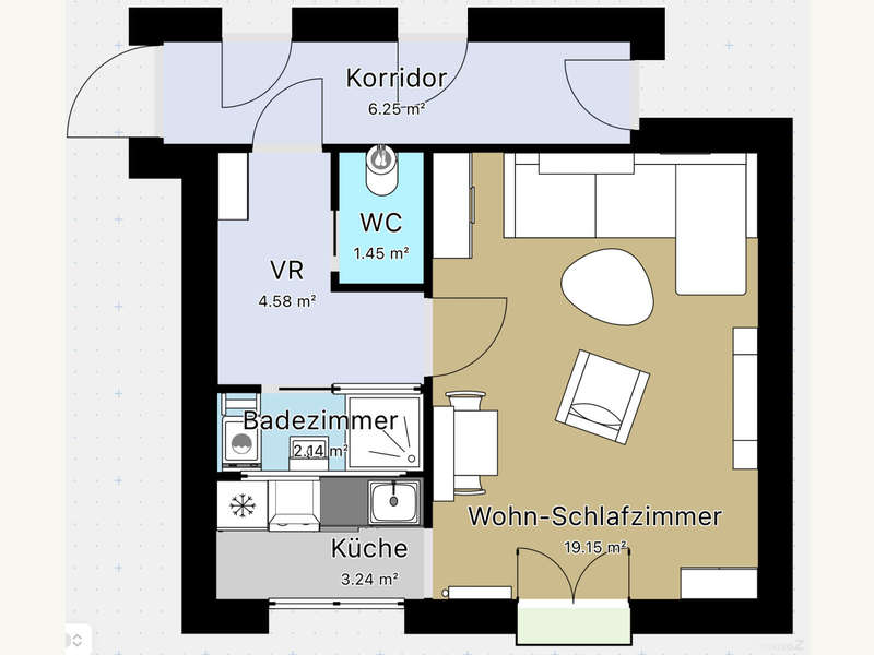 Vorraum- gemeinsames Stiegenhaus