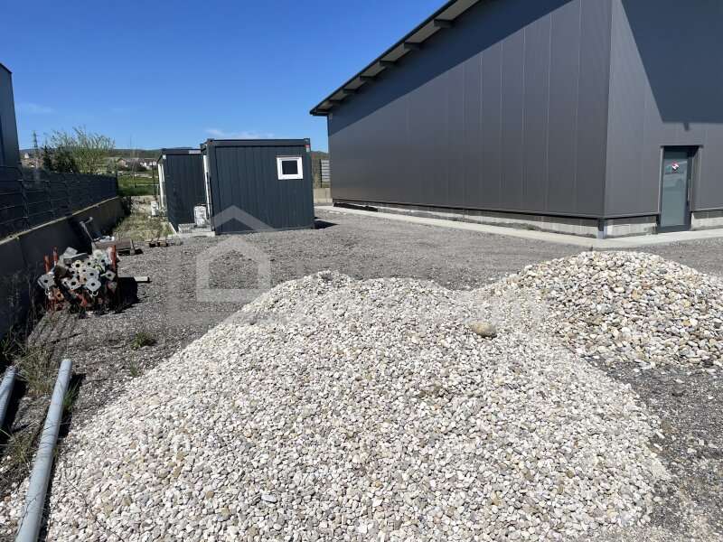 Lager mit Freifläche Bergland: Freifläche Blick WC - Container, Bürocontainer Freifläche Blick WC - Container, Bürocontainer