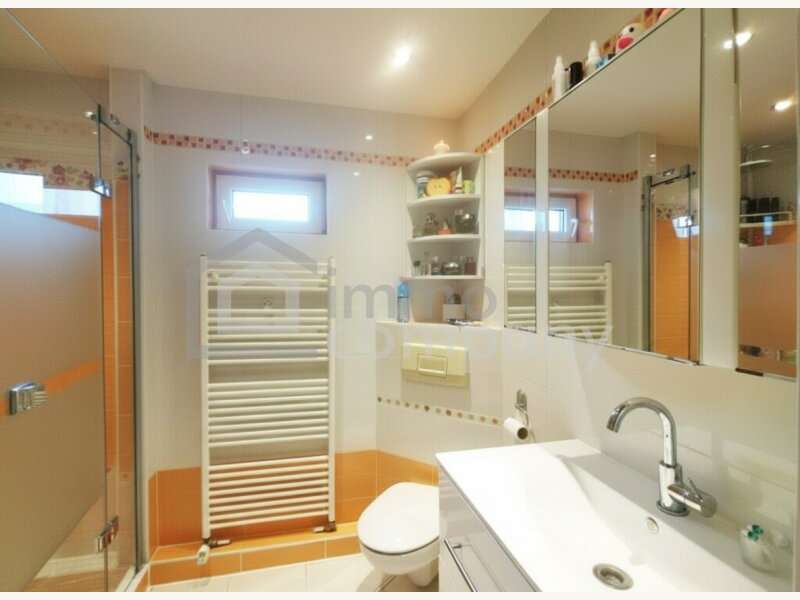 Einfamilienhaus Groß-Enzersdorf: Badezimmer mit Dusche und WC Badezimmer mit Dusche und WC