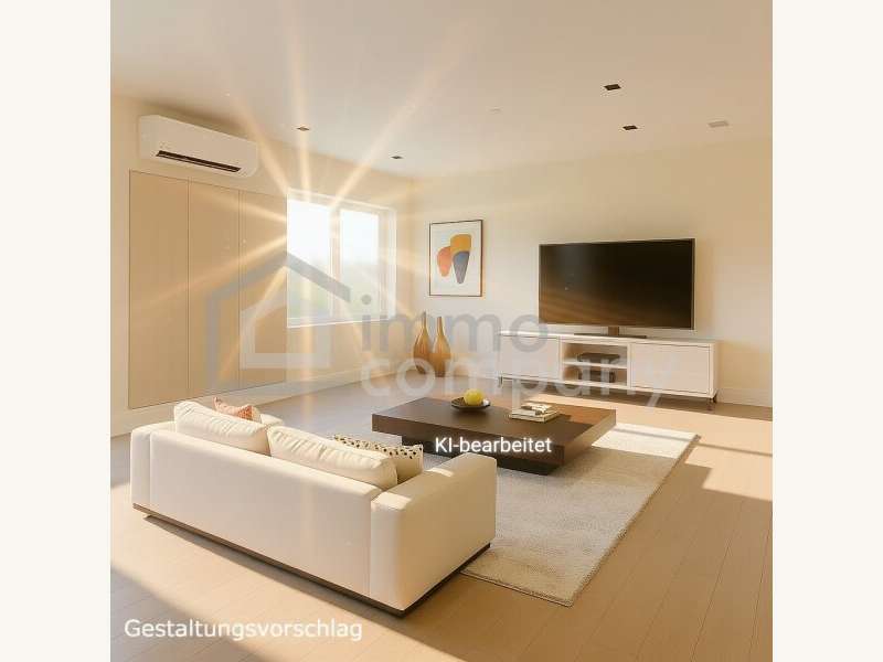 Wohnzimmer Vorschlag mit KI erstellt