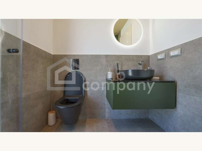 Bungalow Schwadorf: modernes Badezimmer modernes Badezimmer