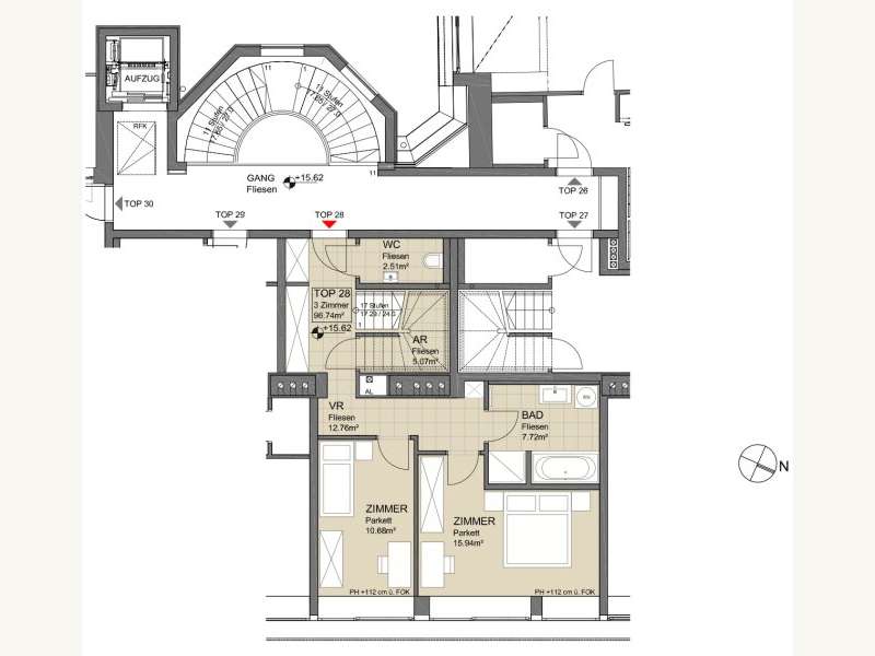 Dachgeschosswohnung in Wien - Bild 24