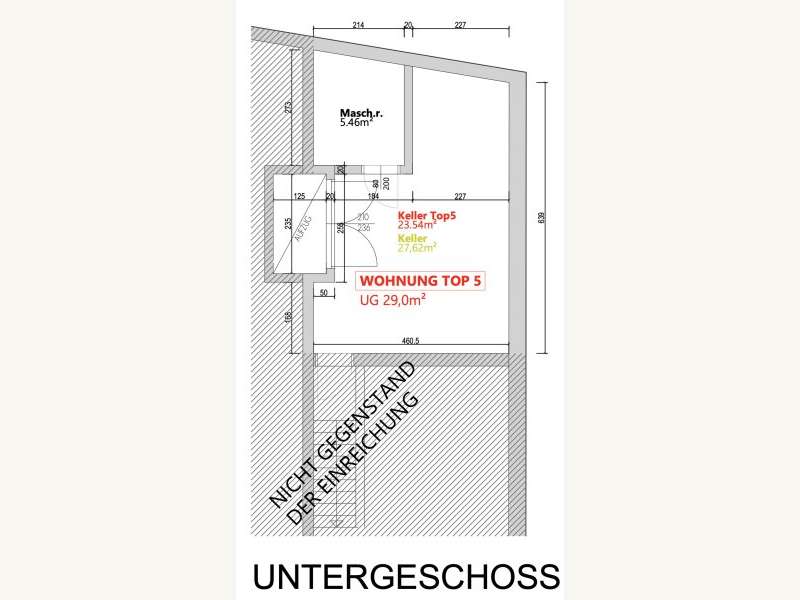 Eigentumswohnung Mödling: Untergeschoss Untergeschoss