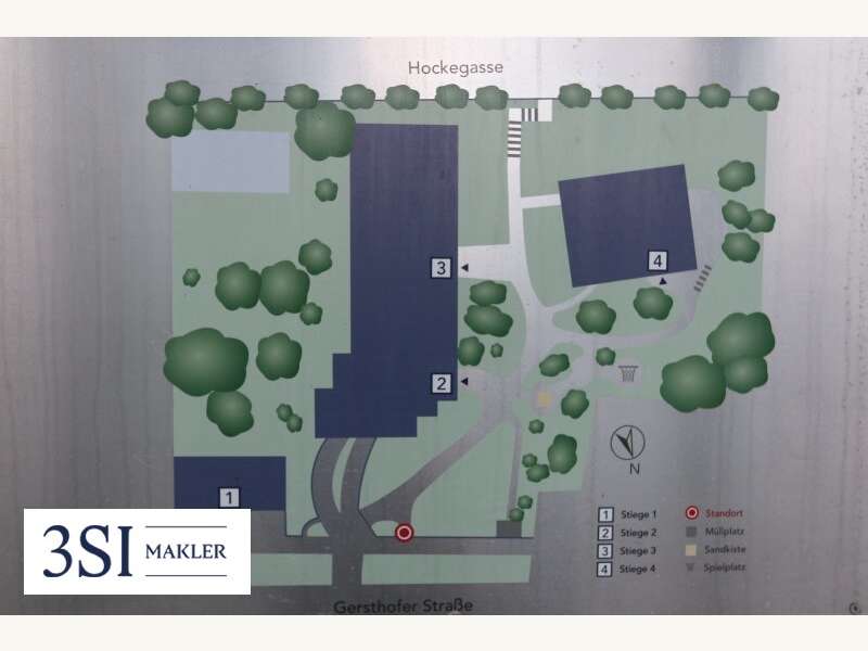 Lageplan Wohnanlage 1180 Wien Gersthofer Straße 119