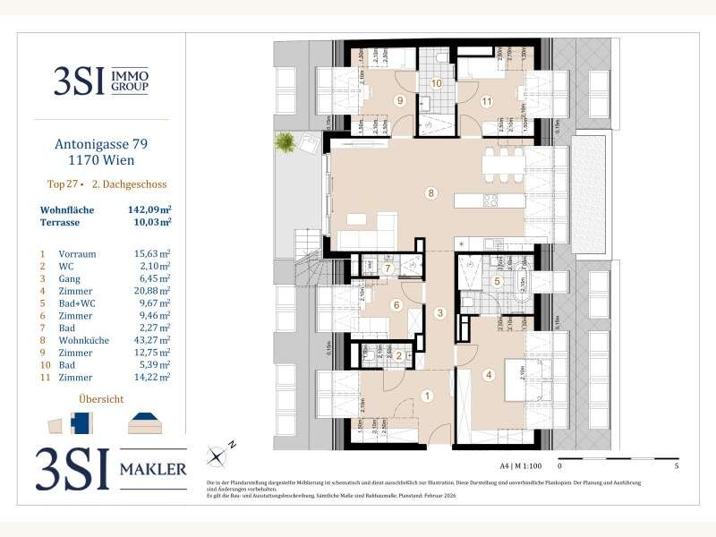 Dachgeschosswohnung in Wien - Bild 5 Dachgeschosswohnung in Wien - Bild 5