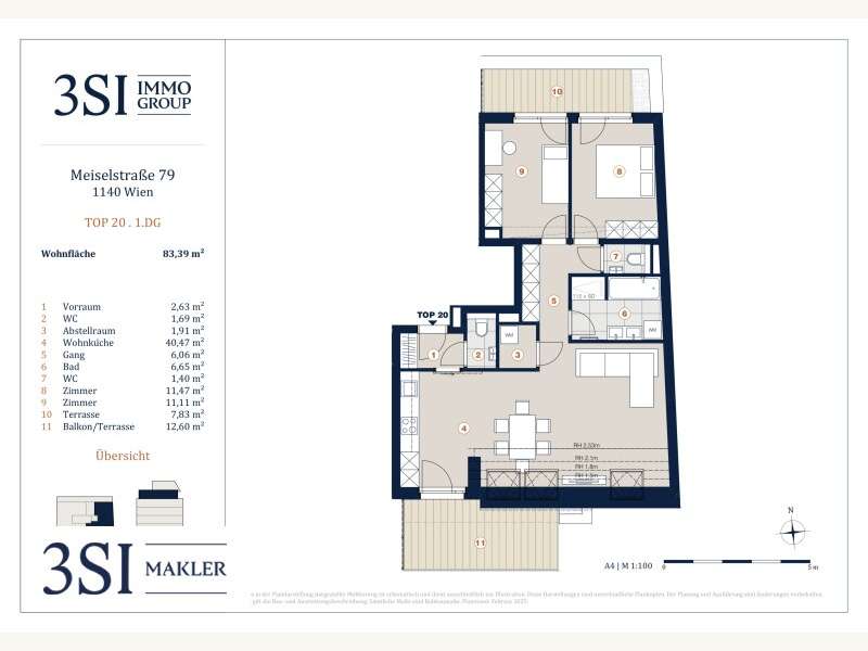 Dachgeschosswohnung in Wien - Bild 6 Dachgeschosswohnung in Wien - Bild 6