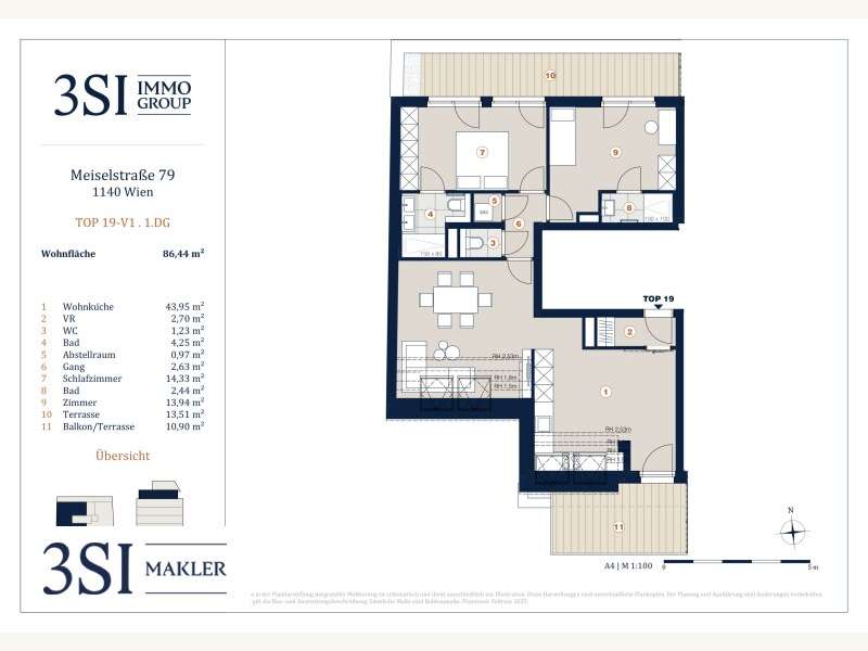 Dachgeschosswohnung in Wien - Bild 6