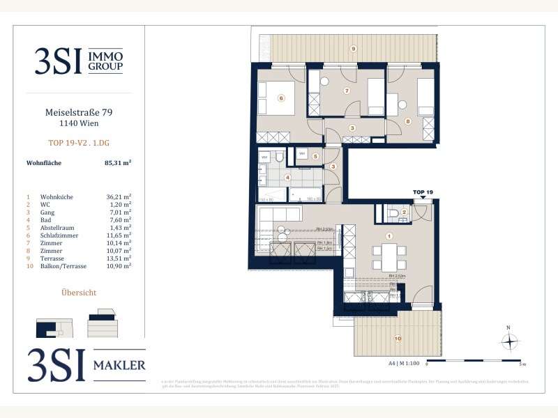 Dachgeschosswohnung in Wien - Bild 7