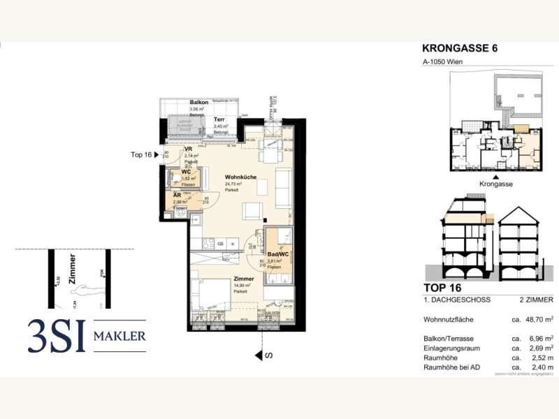 Dachgeschosswohnung in Wien - Bild 9