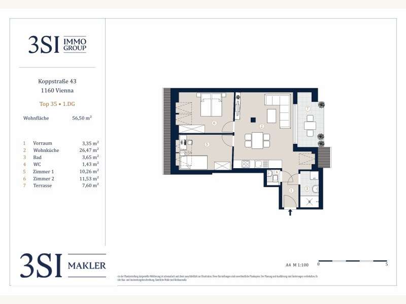 Dachgeschosswohnung in Wien - Bild 16