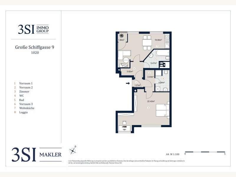Eigentumswohnung Wien: Grundriss Grundriss