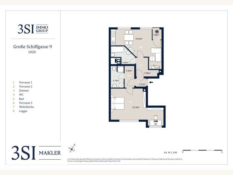 Eigentumswohnung Wien: Grundriss Grundriss