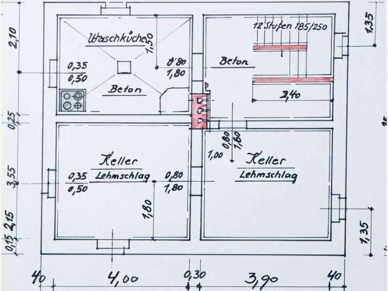 Einfamilienhaus Kindberg: Grundriss Keller Grundriss Keller