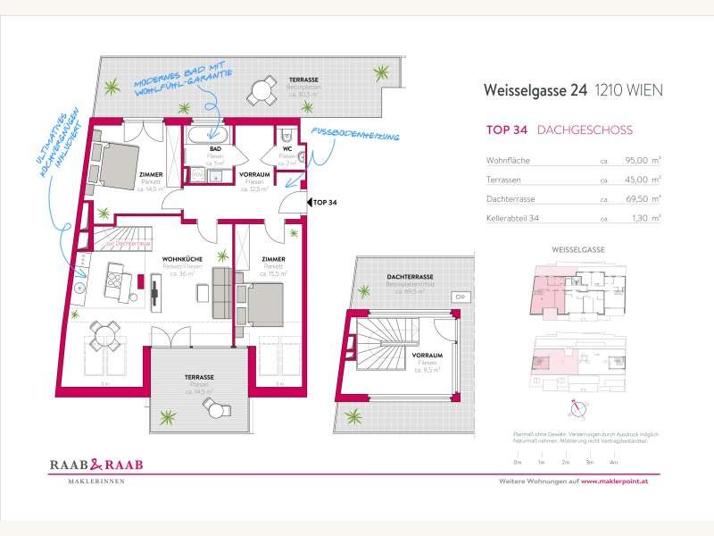 Dachgeschosswohnung in Wien - Bild 17 Dachgeschosswohnung in Wien - Bild 17