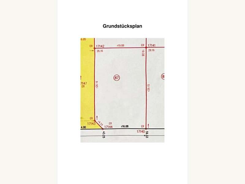 Baugrundstück Bruck an der Leitha: Grundstücksplan Grundstücksplan