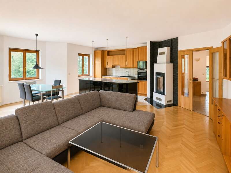 Einfamilienhaus Wildungsmauer: Wohn-Esszimmer+Küche Wohn-Esszimmer+Küche