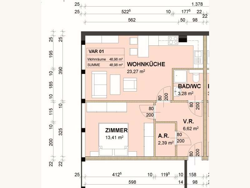 Mietwohnung Hainburg an der Donau: Wohnungsplan Wohnungsplan