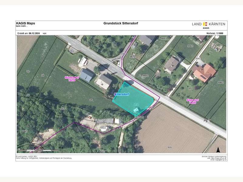 Baugrundstück in Sittersdorf - Bild 6 Baugrundstück in Sittersdorf - Bild 6